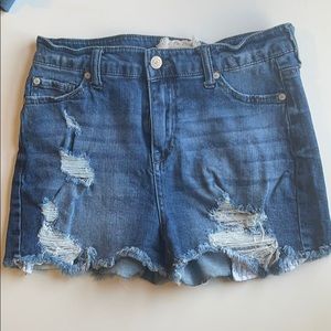 denim shorts